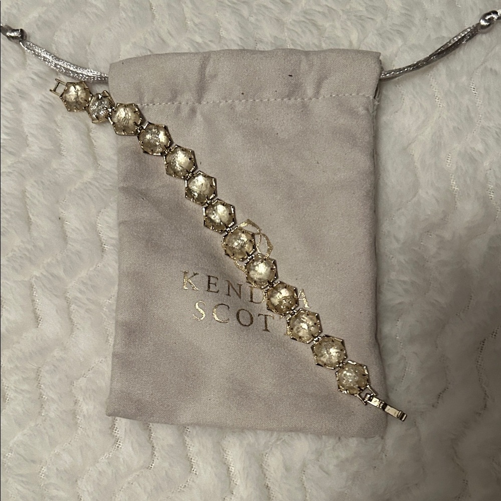 Kendra Scott Gold and White Bracelet